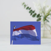 Carte Postale drapeau du Luxembourg RF) (Debout devant)