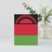 Carte Postale drapeau du Malawi (Debout devant)