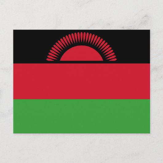 Carte Postale Drapeau du Malawi (Devant)