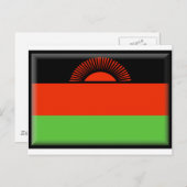 Carte Postale Drapeau du Malawi (Devant / Derrière)