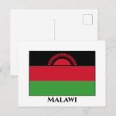 Carte Postale Drapeau du Malawi (Devant / Derrière)