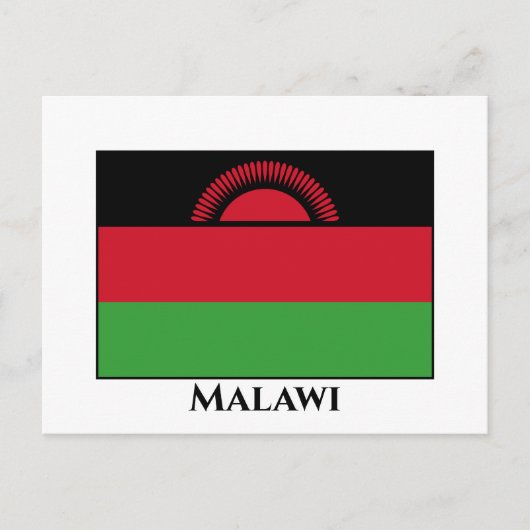 Carte Postale Drapeau du Malawi (Devant)