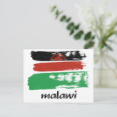 Carte Postale Drapeau du Malawi (Debout devant)