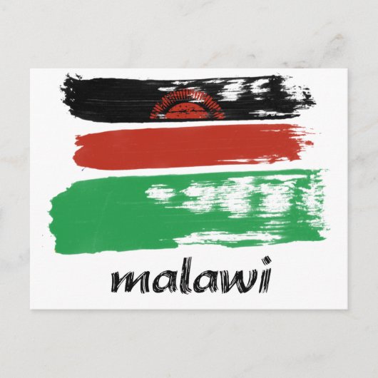 Carte Postale Drapeau du Malawi (Devant)
