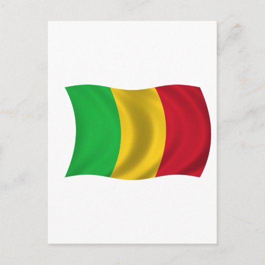Carte Postale Drapeau du Mali (Devant)
