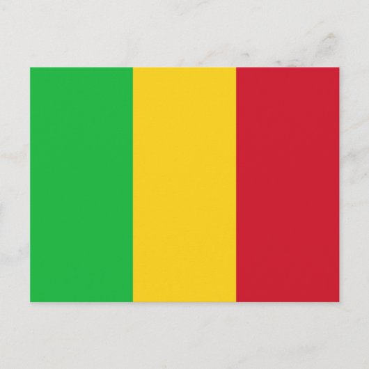 Carte Postale Drapeau du Mali (Devant)