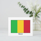 Carte Postale Drapeau du Mali (Debout devant)