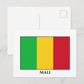Carte Postale Drapeau du Mali (Devant / Derrière)