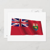 Carte Postale Drapeau du Manitoba, Canada (Devant / Derrière)