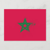 Carte Postale Drapeau du Maroc (Devant)