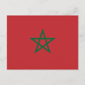 Carte Postale Drapeau du Maroc (Devant)