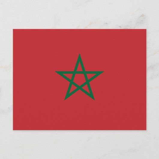 Carte Postale Drapeau du Maroc (Devant)