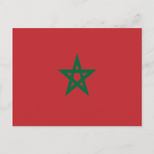 Carte Postale Drapeau du Maroc (Devant)
