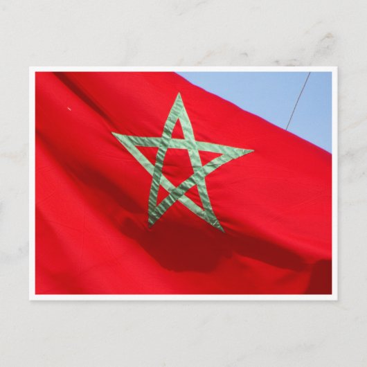 Carte Postale drapeau du maroc (Devant)