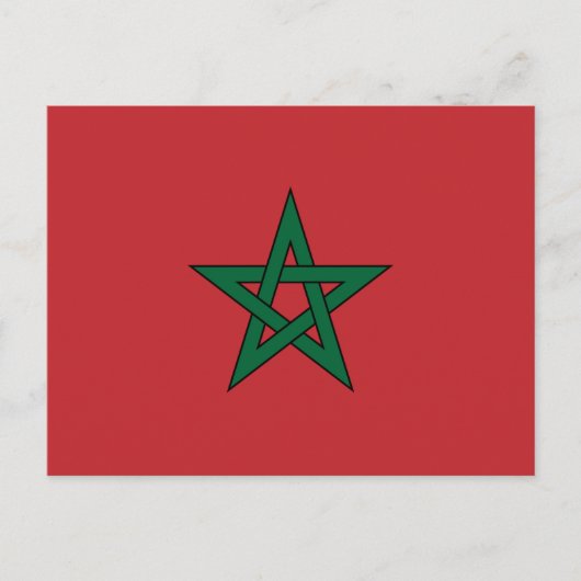 Carte Postale Drapeau du Maroc (Devant)
