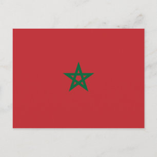 Carte Postale Drapeau du Maroc