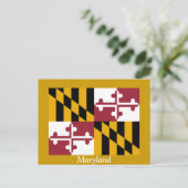 Carte Postale Drapeau du Maryland (Debout devant)