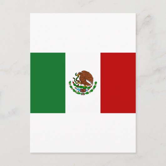 Carte Postale Drapeau du Mexique (Devant)