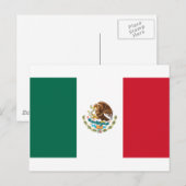 Carte Postale Drapeau du Mexique (Devant / Derrière)
