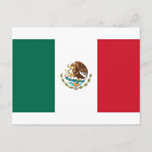 Carte Postale Drapeau du Mexique (Devant)