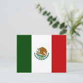 Carte Postale Drapeau du Mexique (Debout devant)