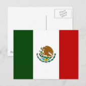 Carte Postale Drapeau du Mexique (Devant / Derrière)