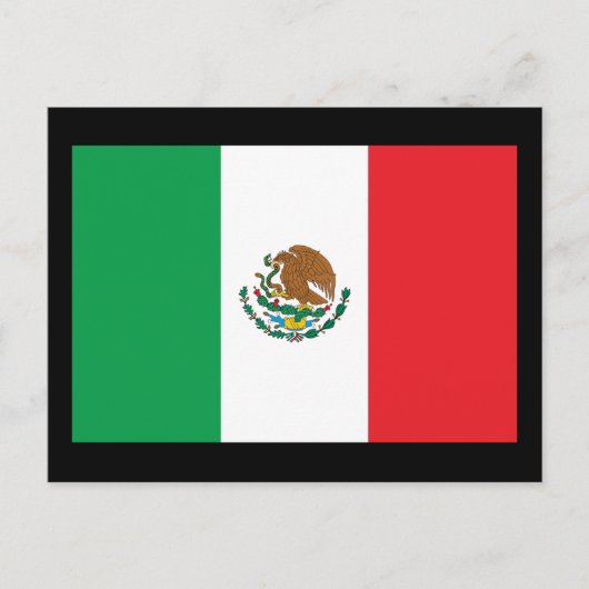 Carte Postale Drapeau du Mexique (Devant)