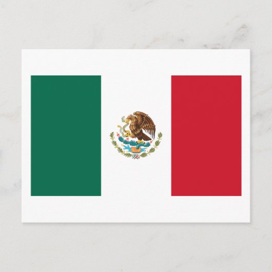 Carte Postale Drapeau du Mexique (Devant)