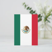 Carte Postale Drapeau du Mexique (Debout devant)
