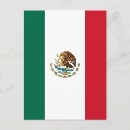 Carte Postale Drapeau du Mexique (Devant)