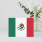 Carte Postale Drapeau du Mexique (Debout devant)