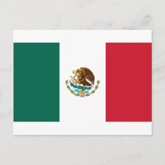Carte Postale Drapeau du Mexique