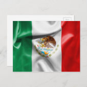 Carte Postale Drapeau du Mexique (Devant / Derrière)