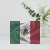 Carte Postale Drapeau du Mexique (Debout devant)