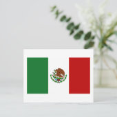 Carte Postale Drapeau du Mexique (Debout devant)