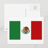 Carte Postale Drapeau du Mexique (Devant / Derrière)