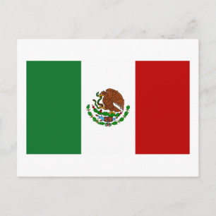 Carte Postale Drapeau du Mexique