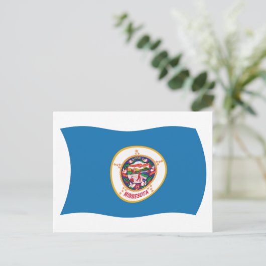 Carte postale Drapeau du Minnesota (Debout devant)