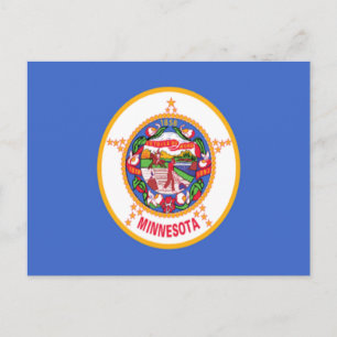 Carte Postale Drapeau du Minnesota