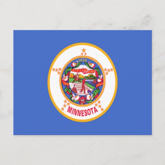 Carte Postale Drapeau du Minnesota (Devant)