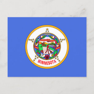 Carte Postale Drapeau du Minnesota