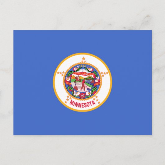 Carte Postale Drapeau du Minnesota, Drapeau du Minnesota (Devant)