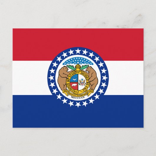 Carte Postale Drapeau du Missouri (Devant)