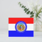 Carte Postale Drapeau du Missouri (Debout devant)