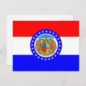 Carte Postale Drapeau du Missouri (Devant / Derrière)