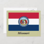Carte Postale Drapeau du Missouri (Devant / Derrière)