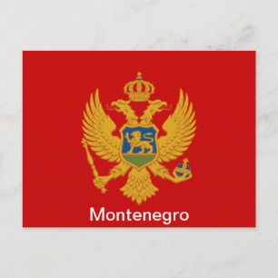 Carte Postale Drapeau du Monténégro