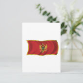 Carte Postale Drapeau du Monténégro (Debout devant)