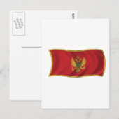 Carte Postale Drapeau du Monténégro (Devant / Derrière)