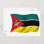 Carte Postale Drapeau du Mozambique (Devant / Derrière)